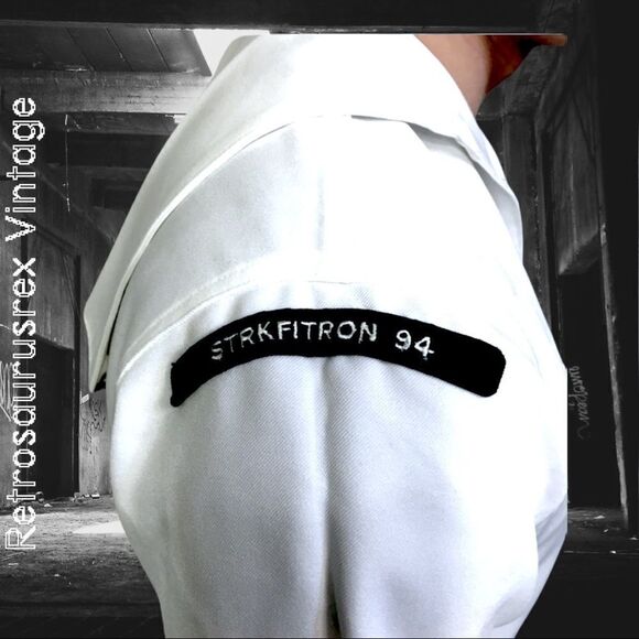 𝅺vintage US Navy Pullover Uniform Men’s Shirt, Size 42R - Picture 4 of 6